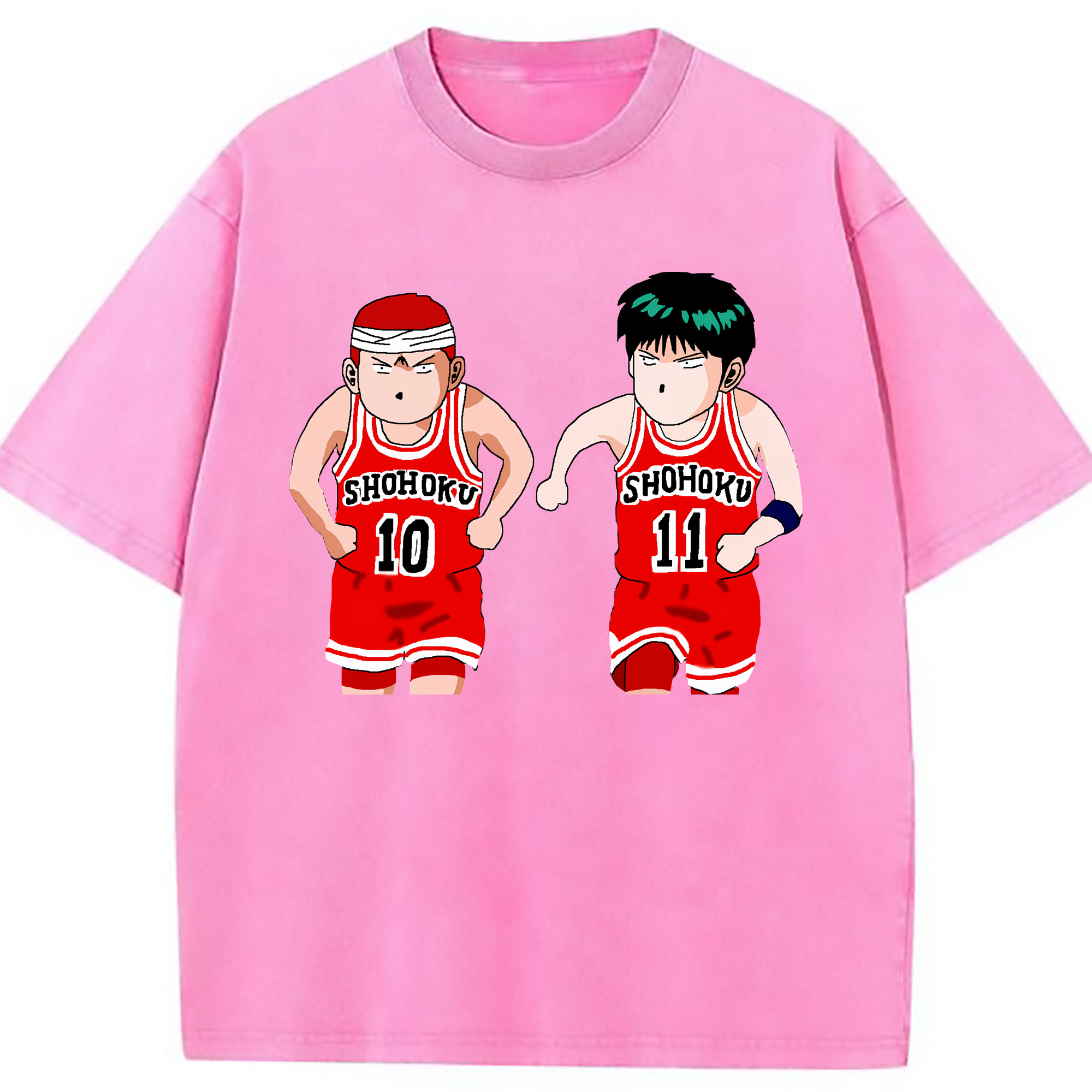 （画像用） SLAM DUNK／スラムダンク 綿100% ヴィンテージ風 半袖Tシャツ（フロントプリント）